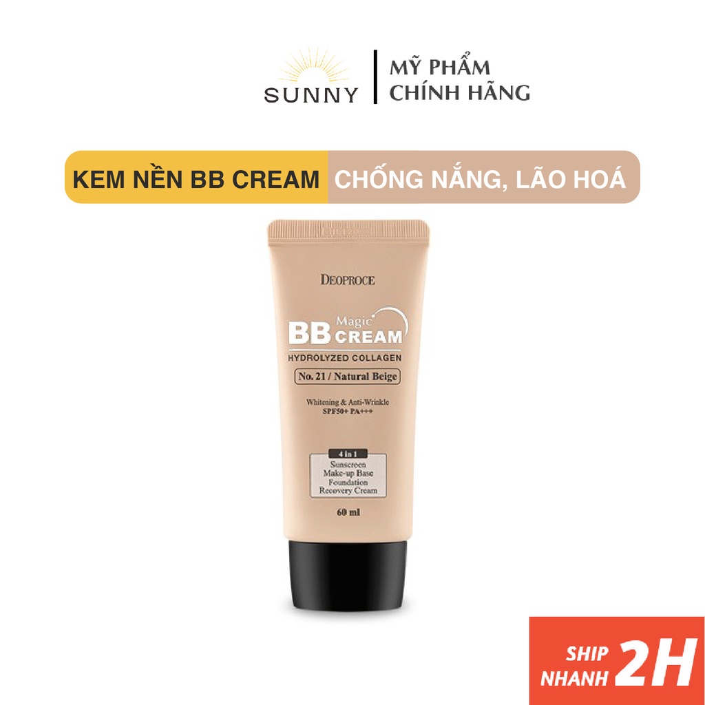 Kem Nền BB Cream Magic Deoproce Hàn Quốc Màu 21 Tạo Màng Tự Nhiên ...