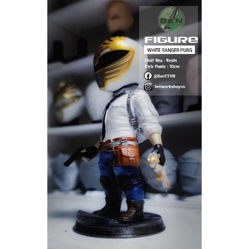 mô hình chibi Pubg white ranger | Shopee Việt Nam