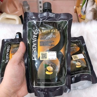 [CHÍNH HÃNG] DẦU HẤP Ủ TÓC PHỤC HỒI SIÊU MƯỢT BERDYWINS ARGAN OIL COLLAGEN COMPLEX 500ML