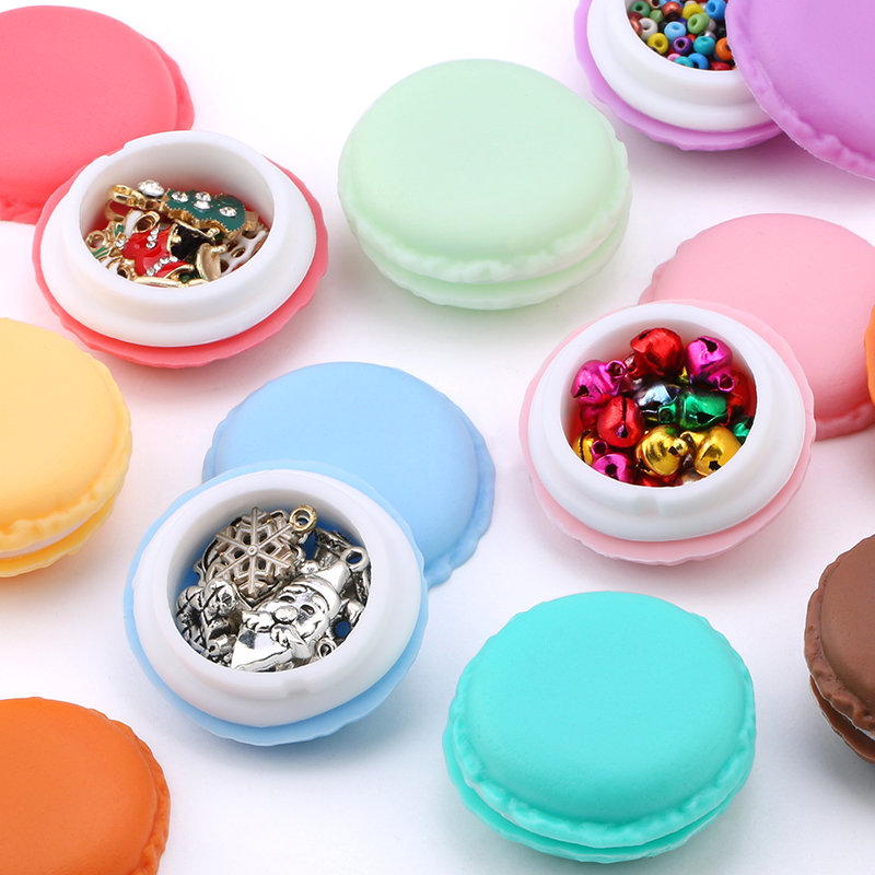 Hộp đựng trang sức mini kiểu bánh macaron màu sắc xinh xắn