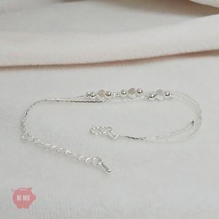 Lắc tay châu kẹp trái tim xinh BH340