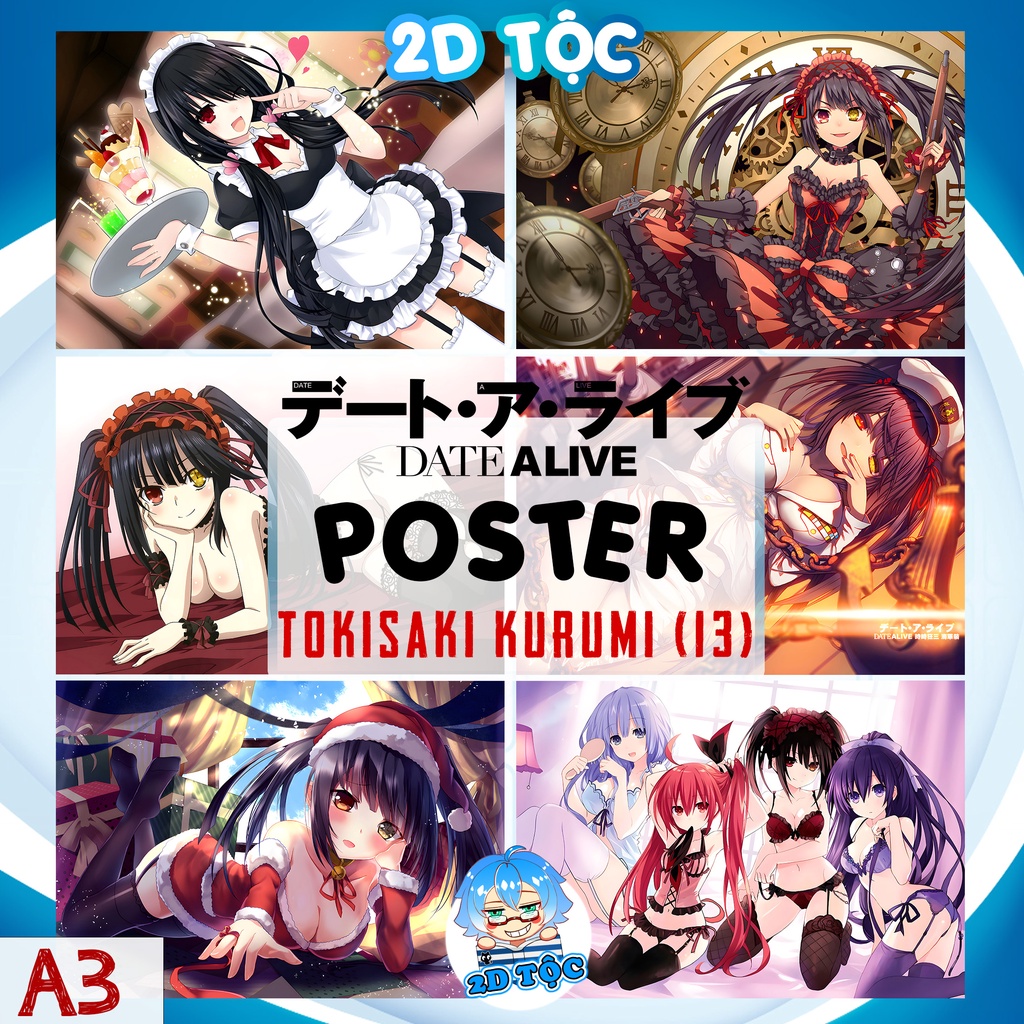 Tranh Poster A3 Tokisaki Kurumi (13) Anime Manga Date A Live Chất Liệu Giấy  Cao Cấp - 2D Tộc Shop | Shopee Việt Nam