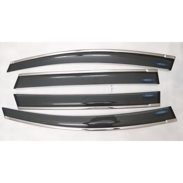Vè che mưa chỉ INOX xe Toyota Innova 2006 - 2024, 2025 Hàng cao cấp - Giá 1 bộ