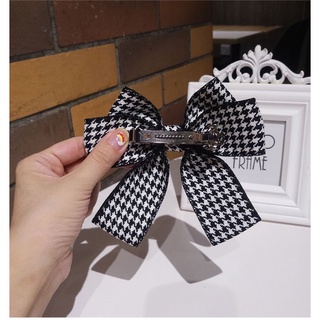 Cặp tóc nơ, kẹp tóc nữ nơ caro thanh lịch Chồi accessories phong cách Hàn Quốc - Y139