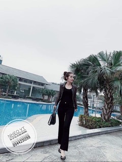 Hàng qc-quần đen óng loe ✅✅✅ chất jean thun