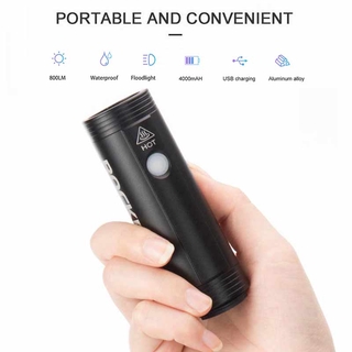 ROCKBROS Rainproof Bike Light Bicycle Front Light USB Charging 400LM 800LM Cycling HeadLight LED Flashlight Bike Accessories