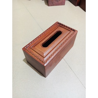Hộp đựng giấy ăn gỗ hương cao cấp trạm đốt trúc