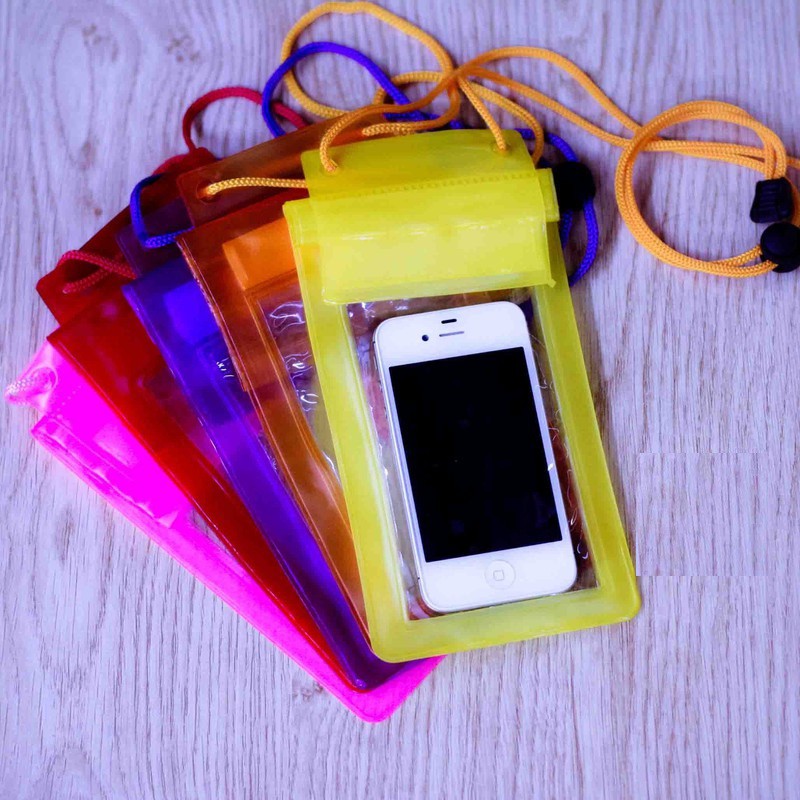 Túi chống nước điện thoại, túi đựng, chụp ảnh đi biển có dây đeo, màu sắc  đơn giản dùng được với ốp lưng, cảm ứng được | Shopee Việt Nam