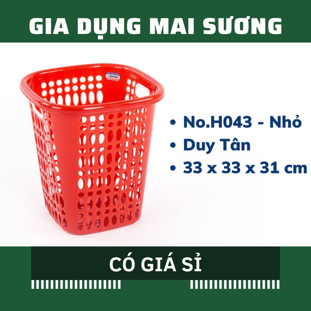 [Giá Sỉ] Sọt Rác Oval Nhỏ H043 Giỏ Vuông Cao, Đựng Quần Áo đủ kích ...