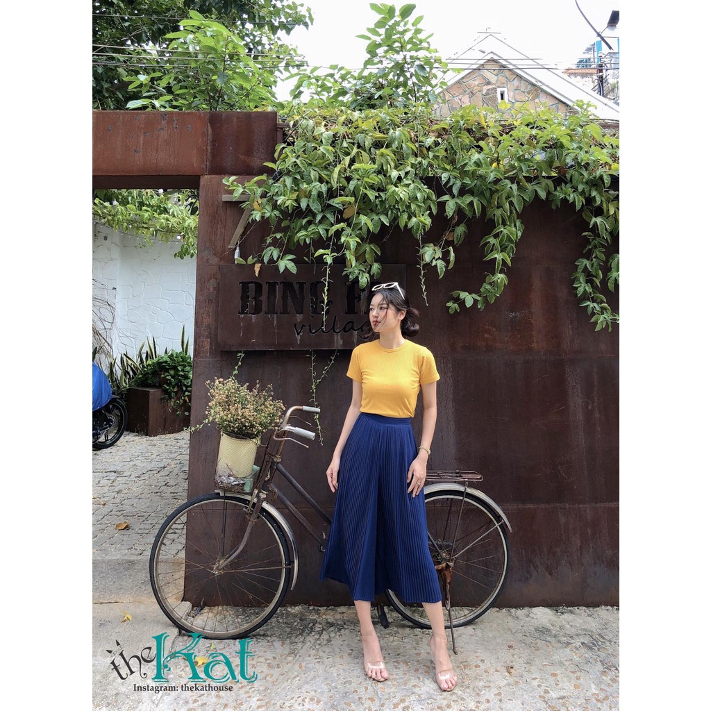 Quần Xếp Ly 80cm The Kat House, quần ống rộng dáng dài thiết kế độc quyền, đủ màu, đủ size
