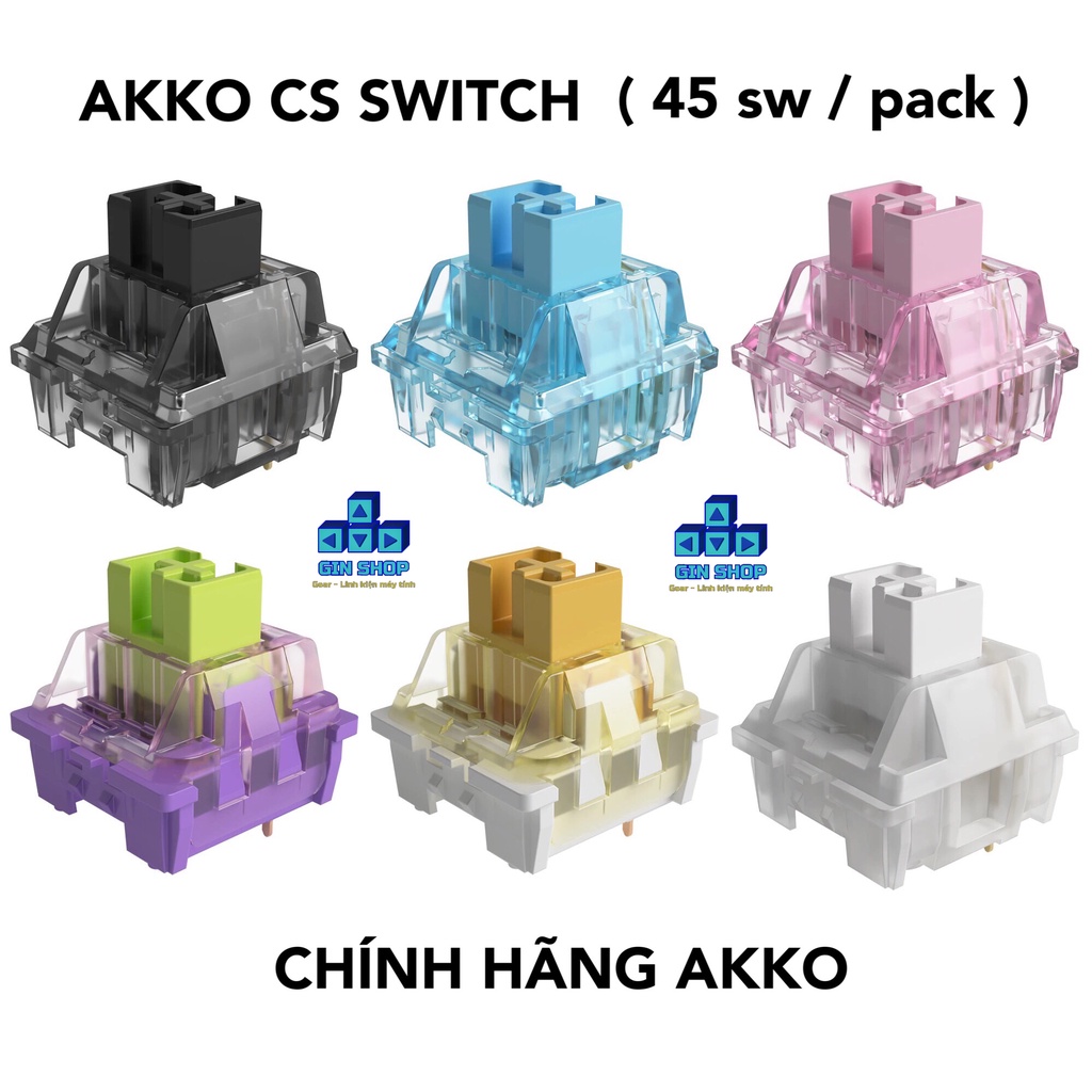 [Chính hãng] Switch AKKO thay bàn phím cơ CS switch ( 45 sw ) & TTC ...