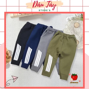Quần dài thu đông cho bé trai bé gái kiểu dáng thể thao Chất liệu Cotton co dãn cho bé từ 08-20 kg
