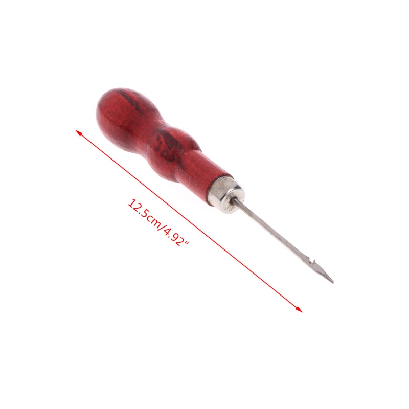 Kikin May Awl Thép Kim Gỗ Đỏ Tay Cầm Xuyên Da Quần Áo Giấy Thủ Công Khâu Đấm DIY Sửa Chữa Giày Ràng Buộc