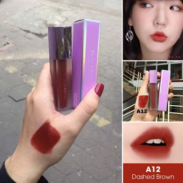 Son Black Rouge A12 Màu Đỏ Nâu Gạch Siêu Lì 100% Mỹ Phẩm Chính Hãng