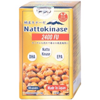 Viên Uống Hỗ Trợ Phòng Ngừa Đột Quỵ Giúp Làm Tan Cục Máu Đông Kenkan Nattokinase 2400 Fu 60v