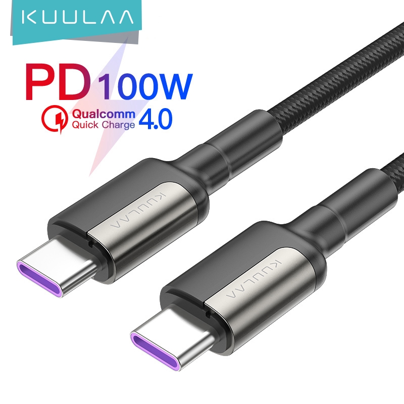 Cáp Sạc Dữ Liệu KUULAA KLX-31 Type C 5A PD100W USB2.0 Cho Huawei Xiaomi