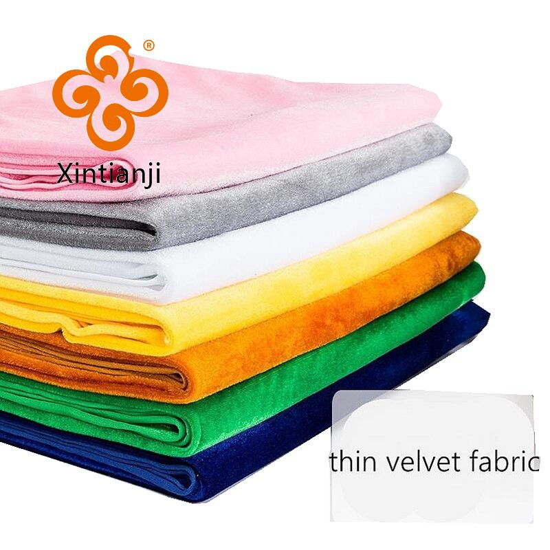 Polyester Đan Nhuộm Sang Trọng Vải Làm Dày Vải Nhung Ngắn Chải Vải DIY Cho Trang Phục Sân Khấu Và Đồ Chơi Búp Bê TJ1158