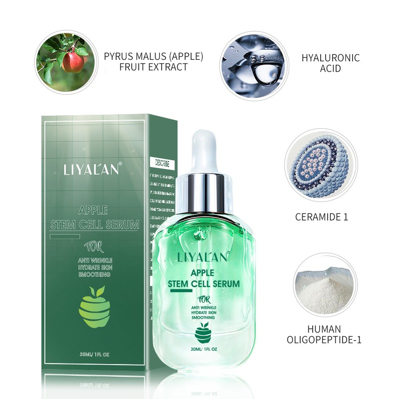 Ảnh Serum Tế Bào Gốc Táo LIYAL'AN Thuần Hữu Cơ Dưỡng Ẩm Chống Nhăn Chất Lượng Cao (30ml) 4