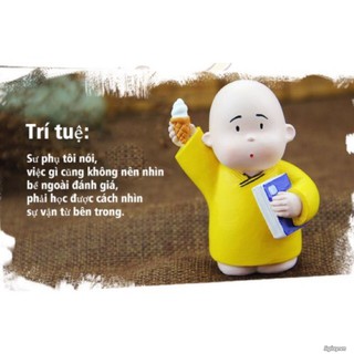 Bộ Tượng Chú Tiểu Chú Tiểu Tài Lộc Hoan Hỉ ( Hình Thật - Video thật )