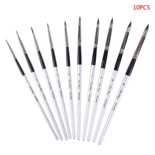 Set 10 Cọ Vẽ Tranh Chuyên Nghiệp Chất Lượng Cao