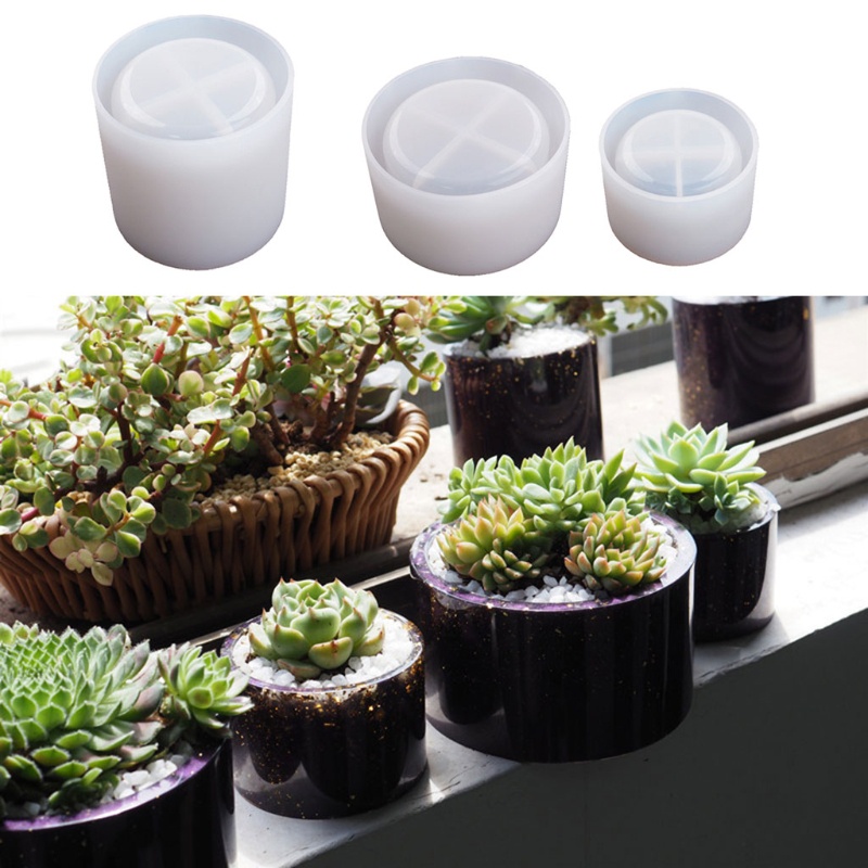 Khuôn silicon đúc làm chậu hoa/đồ trang trí làm thủ công DIY