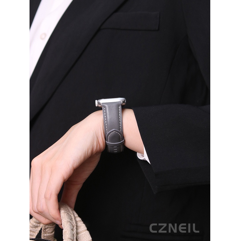 Dây đeo khí quyển đơn giản bằng kim loại dành cho nữ Thích hợp cho Apple Watch S11 SE3 Ultra3 S10 S9 S8 SE S7 S6 Ultra 49mm 46mm 42mm 44mm 41mm 45mm Dây đeo cổ tay