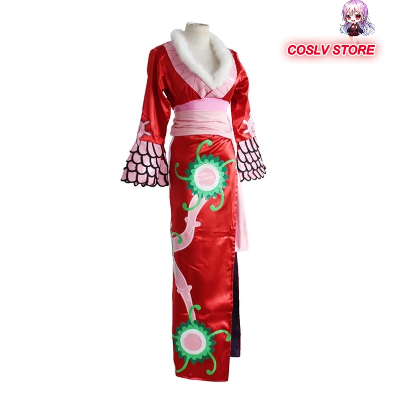 Áo Choàng Sườn Xám Hóa Trang Nhân Vật Boa Hancock Trong Phim Hoạt Hình One Piece