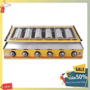 Bếp nướng hải sản ETON ET-K233 6 họng đốt hồng ngoại không khói