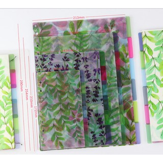 BÌA PHÂN MỤC FLOWER A4 30 LỖ