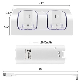 Đế sạc METUBE Phụ kiện trò chơi đa năng có trạm pin cho bộ điều khiển từ xa WII