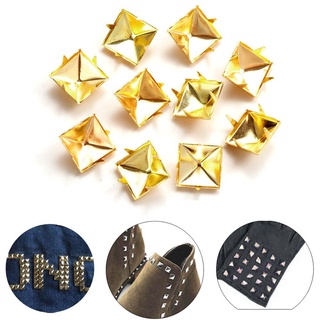 Jkdesign 100 Chiếc 6 / 8 / 10 / 12 Mm Dây Đeo Đinh Tán Hành Lý Thủ Công Quần Áo / Túi / Giày Vải Nút Kim Loại Đồng Móng Tay Bốn Móng Vuốt