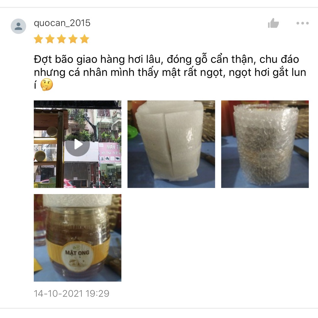 Ảnh Mật ong rừng nhãn nguyên chất, tự nhiên không pha HNT NATURAL PRODUCT MO900G 1