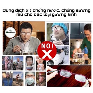 Lọ xịt chống mờ kính mắt do sương, hơi nước Yoogan cực tiện lợi (Hoà nước để sử dung)NANOK