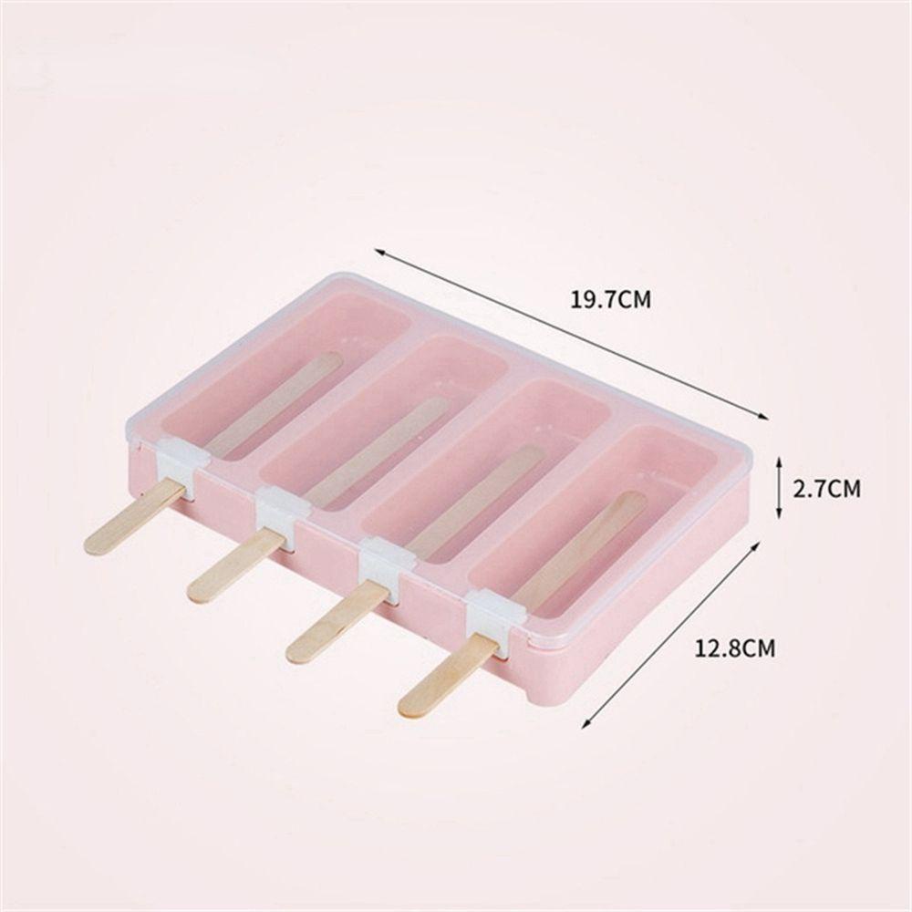 LIUJIR Khuôn Làm Kem Dụng Cụ Nhà Bếp Món Tráng Miệng Dụng Cụ Tự Chế Với 50 Que Gỗ | BigBuy360 - bigbuy360.vn