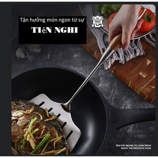 Xẻng Lật ,Chiên Cá Chất Liệu INOX 304 Tay Cầm Chống Nóng, Dụng Cụ Nhà Bếp Hữu ích