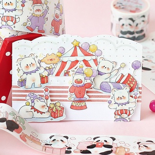 Washi Tape Cute Hoạ Tiết Hình Thú Gấu Thỏ Dễ Thương Dán Sổ Tay Decor Trang Trí Bullet Journal WS21