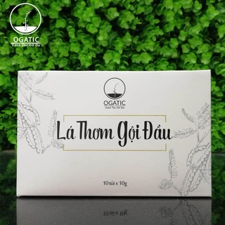 Lá Thơm Gội Đầu Ogatic (15 gói), Dầu Gội Thảo Dược Bồ Kết, Giúp Tóc Sạch Gầu,  Hương Thơm Tự Nhiên
