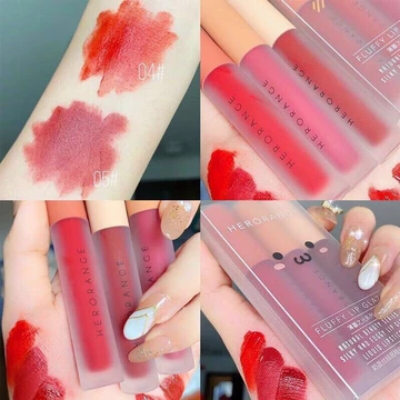 ( SLN 10 ) ( SLN 9 ) Sét 3 cây son kem lì Hero Orange nội địa Trung