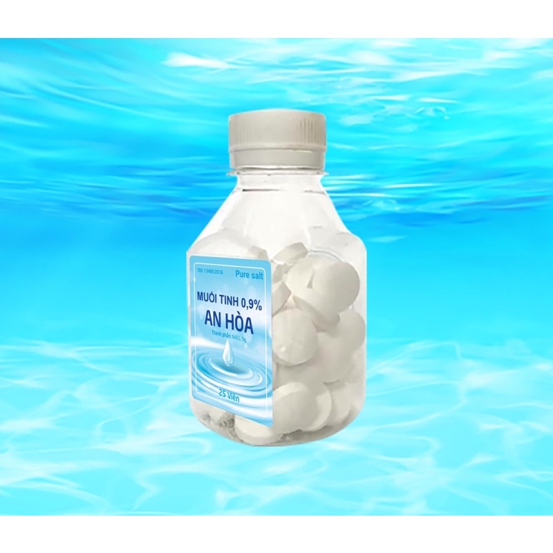 ( Mẫu mới) Muối Tinh NaCl pha xúc miệng (lọ 25 viên ) | Shopee Việt Nam