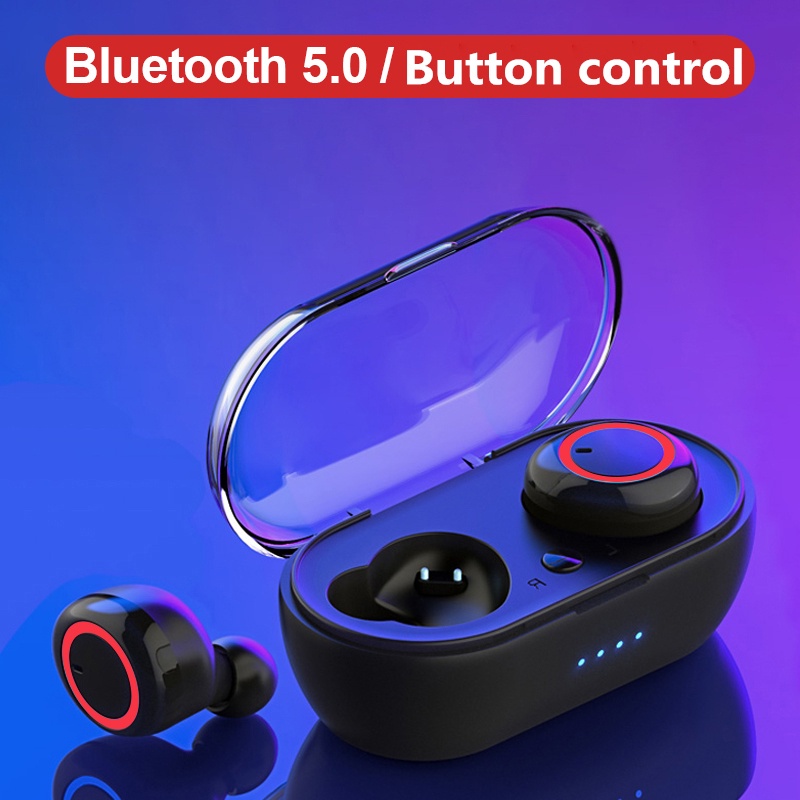 Tai Nghe Bluetooth Y50 Tws 9D Chống Thấm Nước Kiểu Dáng Thể Thao