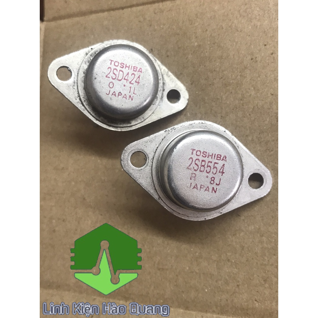 CẶP SÒ ÂM THANH TOSHIBA 2SD424 và 2SB554 180V 15A THÁO MÁY CHÍNH HÃNG ...