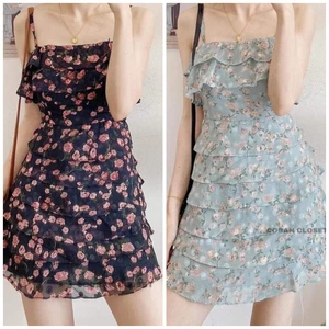 ĐẦM VOAN HAI DÂY THÊU 2 LỚP DÀY DẶN XẾP TẦNG SANG CHẢNH - LACE DRESS
