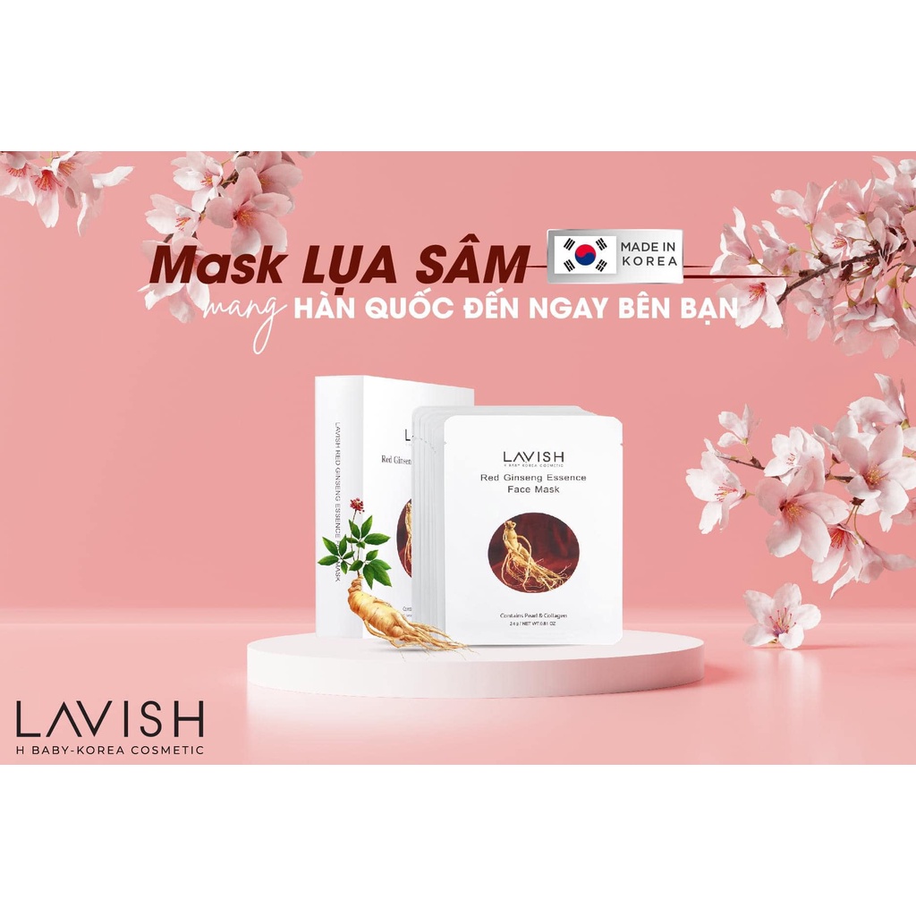 Ảnh MẶT NẠ HỒNG SÂM 6 NĂM TUỔI - LAVISH H BABY 1