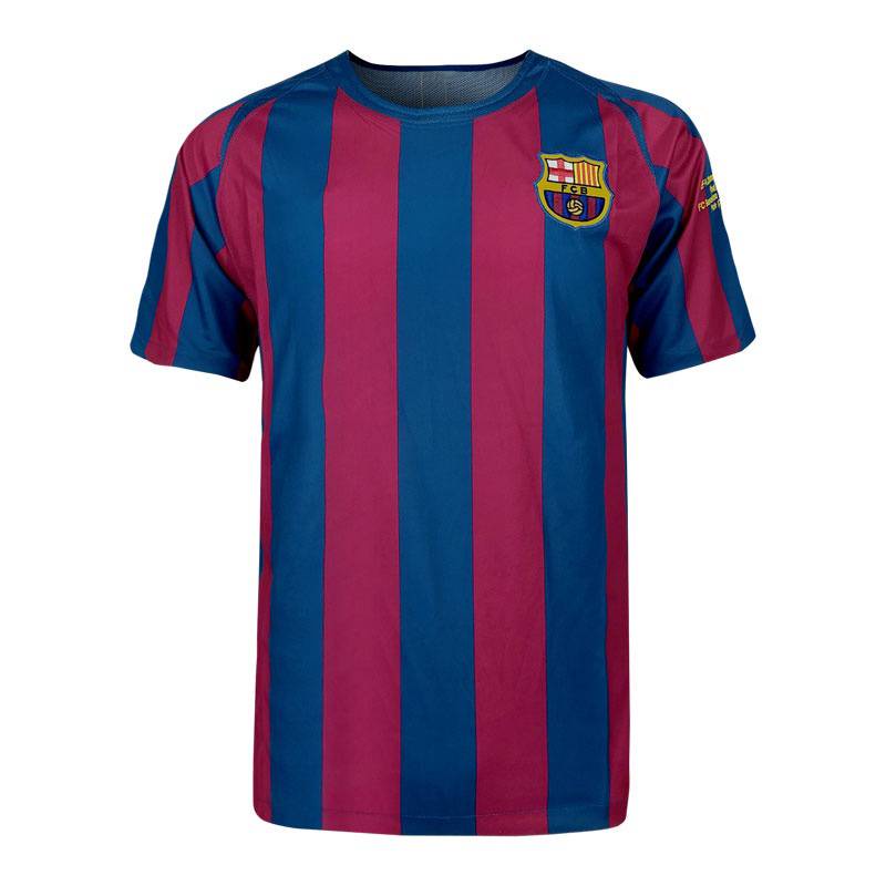 SY3 2005-06 Barcelona Retro Sân Nhà Jersey Áo Bóng Đá Ronaldinho Messi Thể Thao Hàng Đầu Unisex Phiên Bản Cầu Thủ YS3