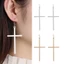 JVSUB Ear Stud Phóng đại Punk Rock Trang sức Dangle Drop