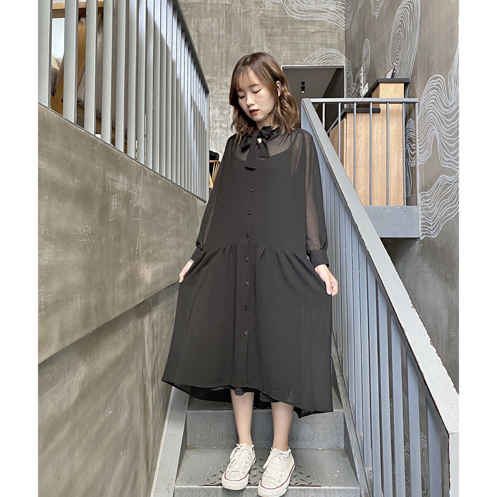 [SHIP HỎA TỐC] SET ĐẦM BABYDOLL - ĐẦM DÀI - ĐẦM NƠ CỔ - MÈO INDA HOUSE