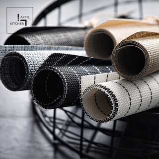 Tấm lót bàn ăn cao cấp vải nhựa PVC miếng lót trải bàn chữ nhật 30x45cm TLB