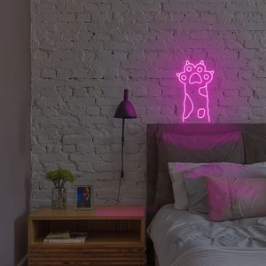 Đèn Trang Trí Phòng Led Neon Sign Hình Chân Mèo