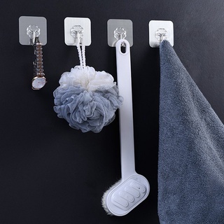 Móc dán tường chịu lực siêu dính treo đồ trong suốt 6x6cm 88037