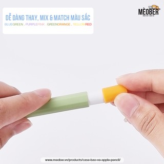 Case bảo vệ Táo Pencil thế hệ 1 và 2, chất liệu silicon cao cấp, ốp cover Táo Pencil Pastel (6 màu)